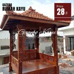 Gazebo Kayu Jati Ukir Jepara 2×2 Meter