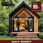 Rumah Glamping Kayu Jati Minimalis Modern – Desain Terbaru, Elegan, dan Ramah Lingkungan