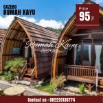 Rumah Lumbung Kayu Jati Tahan Lama Desain tradisional