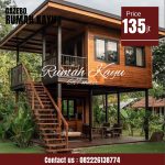 Rumah Panggung Kayu Jati Minimalis Modern