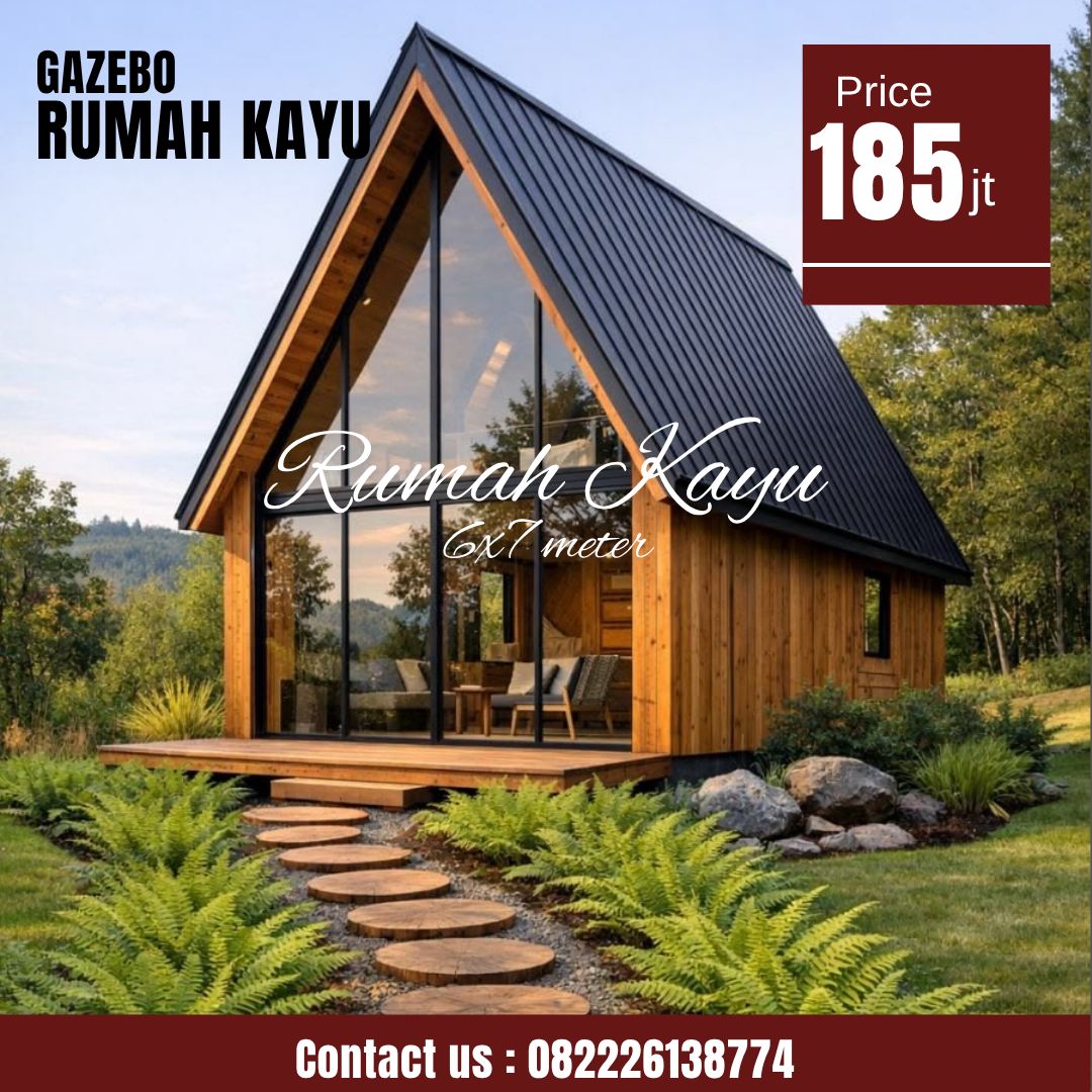 WhatsApp Image 2026-05-12 at 07.52.32 Rumah Glamping Segitiga Kayu Jati Minimalis Modern - Image 1