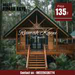Rumah Kayu Minimalis Modern Model Glamping