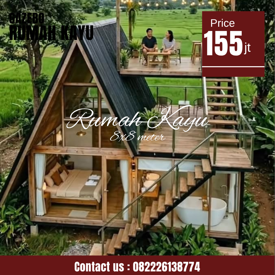 Abu Abu Inspirasi Desain Moderen Furniture Instagram Post (25) Rumah Segitiga Kayu Jati Minimalis Modern Bisa Bongkar Pasang - Image 1