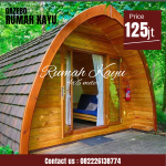 Rumah Lumbung Kayu Jati Minimalis Atap Sirap Ulin