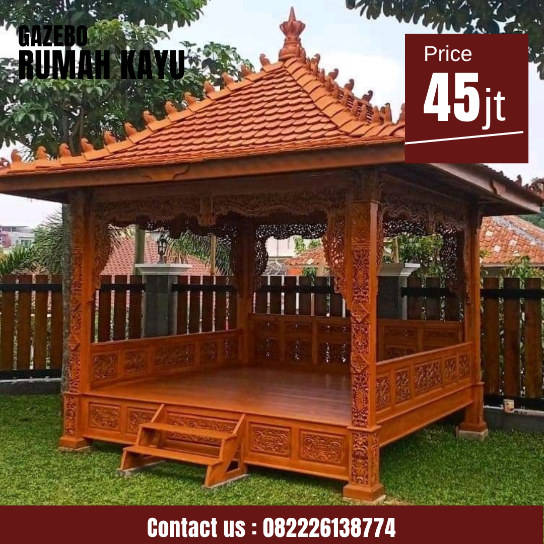 Abu Abu Inspirasi Desain Moderen Furniture Instagram Post (52) Jual Gazebo Kayu Jati Ukir Jepara - Image 1