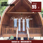Jual Rumah Lumbung Kayu Jati 4x6 Meter Minimalis
