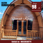 Jual Rumah Lumbung Kayu Jati 4x6 Meter Desain Modern Berkualitas