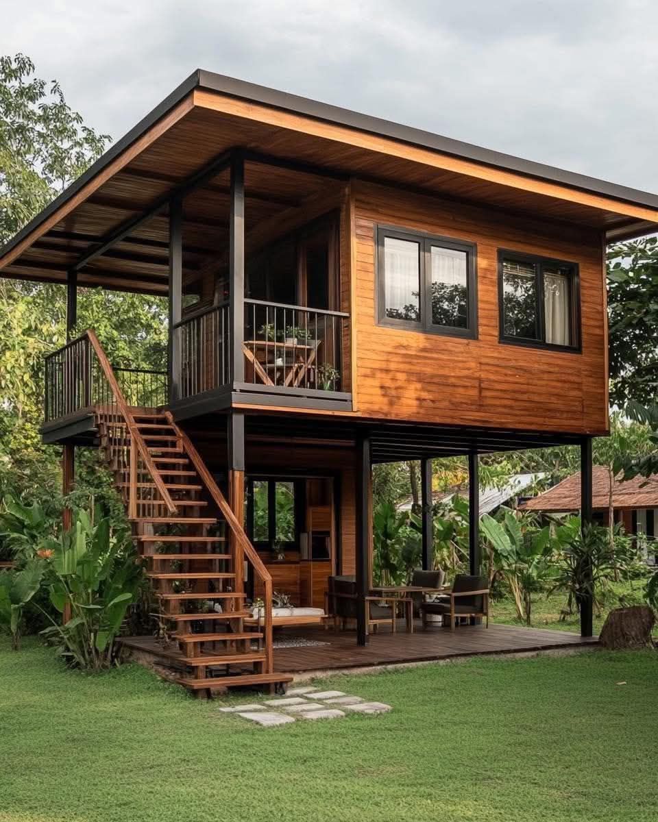 6644074406c07ec6a50fb2116e395e04 Rumah Panggung Minimalis Kayu Jati - Image 1