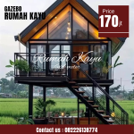 Rumah Kayu Panggung Minimalis Modern 2 Lantai