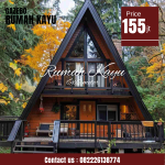 Jual Rumah Segitiga Kayu Jati Minimalis Modern Langsung Pengrajin Jepara