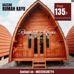 Rumah Lumbung Kayu Jati Knock Down Mudah Dipasang