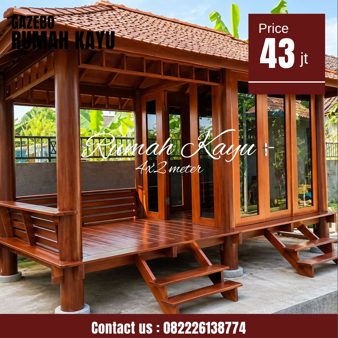 Abu Abu Inspirasi Desain Moderen Furniture Instagram Post (54) Jual Gazebo Kayu Jati Minimalis Berkualitas Premium - Image 1
