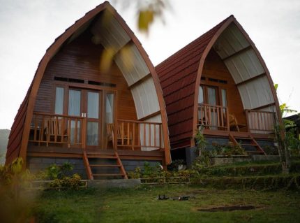 Desain Rumah Kayu Lumbung Jati Minimalis 5x7 Meter