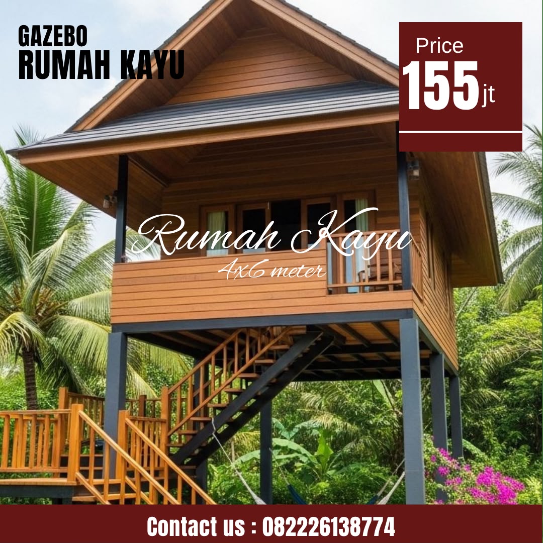 WhatsApp Image 2026-07-09 at 22.57.01 Rumah Kayu Panggung Mewah untuk Villa, Resort, Glamping - Image 1