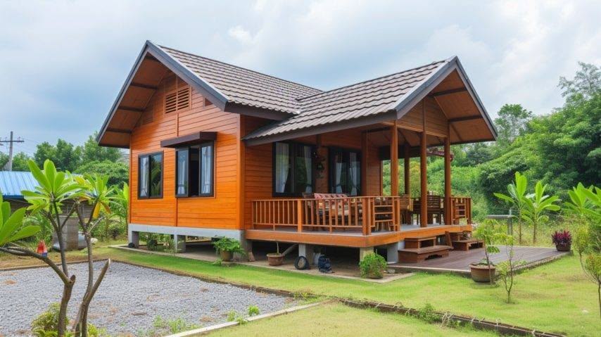 rumah kayu minimalis2 Rumah Kayu Joglo Minimalis Modern Langsung Pengrajin Jepara - Image 1