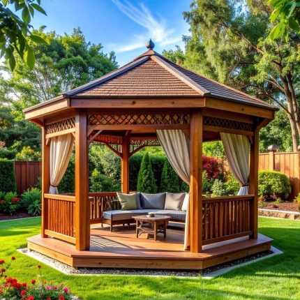 Gazebo Kayu Jati Berkualitas Harga Pabrik Jepara