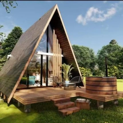 Rumah-Kayu-Segitiga-Minimalis-Modern-Rumah-Kayu-Segitiga